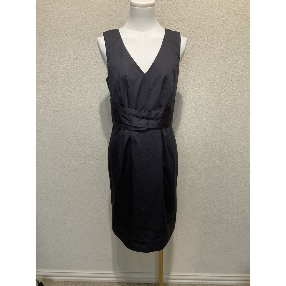 Loft, Women’s, Sleeveless, V-Neck, Pencil, Sheath Dress, Slate, Size: 8